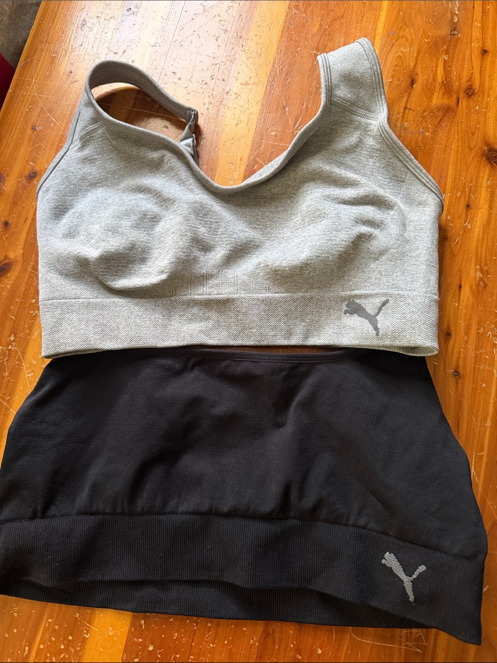 Puma Gray and Black Two-Piece Active Set